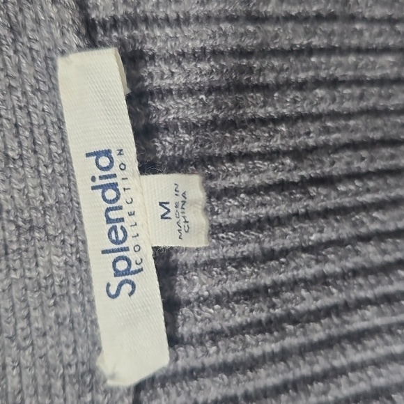 Splendid Cora Fringe Cardigan gray M medium NWT NEW - Picture 9 of 12